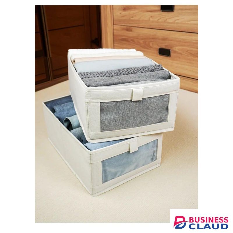 Wardrobe Storage Organizers for Clothes, Transparent Household Closet Organizer Boxes, Stackable Storage Bins for Efficient Home Organization, Durable and Space-Saving