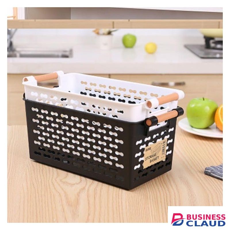 White Luxe Multi-Use Storage Basket – Sleek & Stylish Organizer