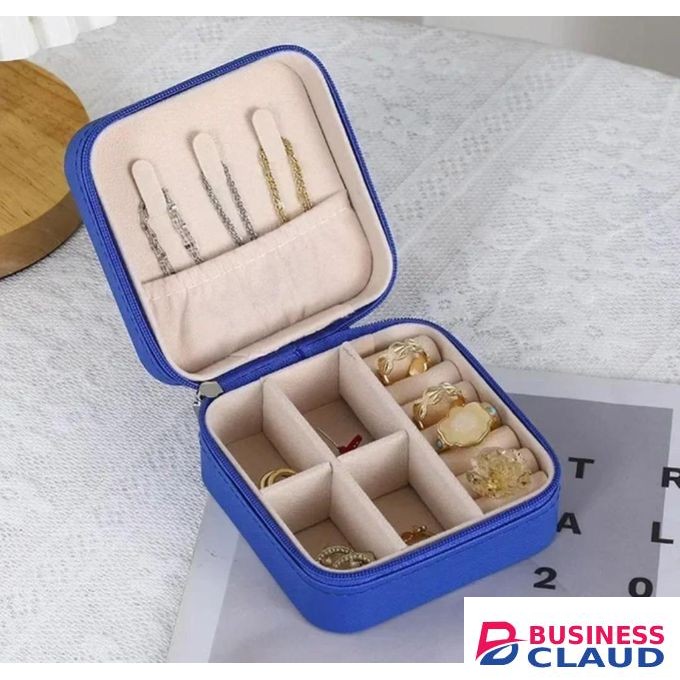 Square, portable travel jewelry box (or organizer case).