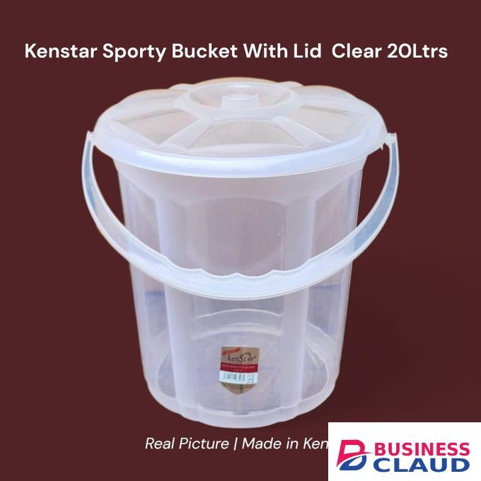 Kenstar Sporty Bucket With Lid Clear 20ltr