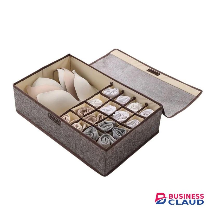 17 Grid Foldable Organizer Ideal for bra, socks, scarfs,ties, panties, and small personal items