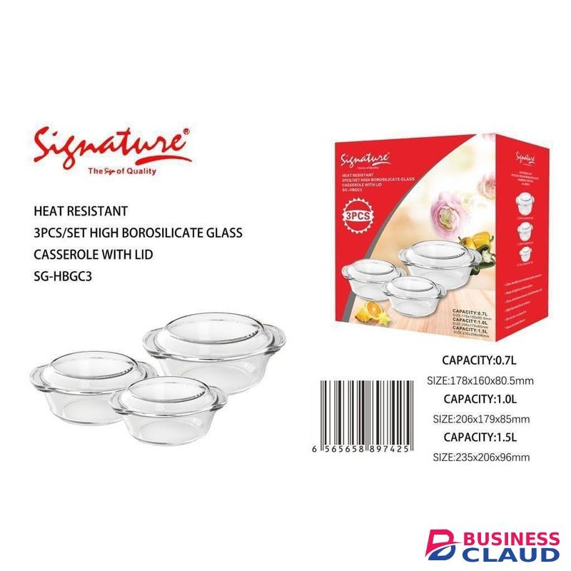 *Set of 3 Signature Casseroles
