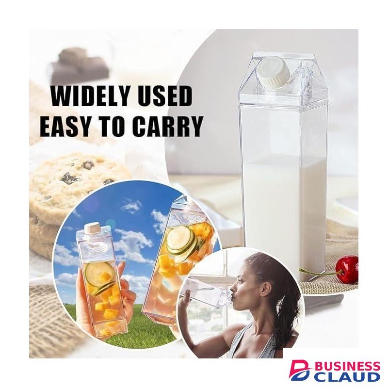 1L Acrylic Fridge Bottle with Tight Duo Lid – Stylish & Leak-Proof