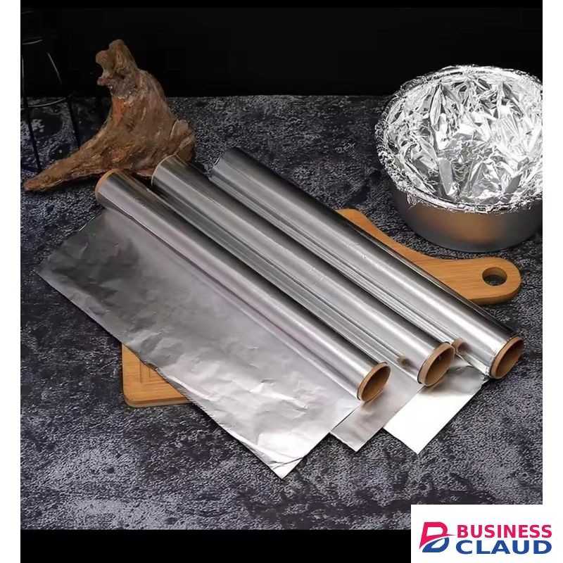 Barbeque Baking Paper and Aluminium Foil 20M Roll Non-Stick Heat Resistant Cooking Wrap for Grilling, Baking, Roasting and Food Storage, Kitchen Essential for Easy Cleanup and Durable Use