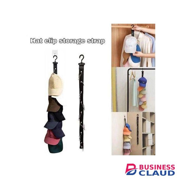 8 Clip HATS. CAPS Storage Organizer Belt