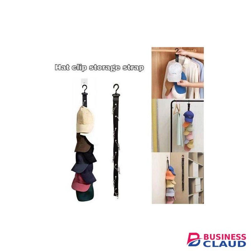 8 Clip HATS. CAPS Storage Organizer Belt