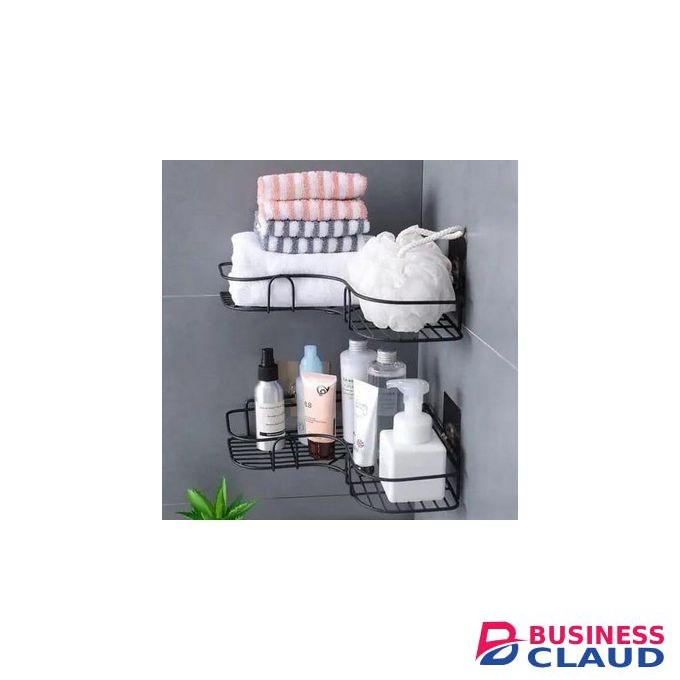 2 pieces bathroom/kitchen Corner shelf rack