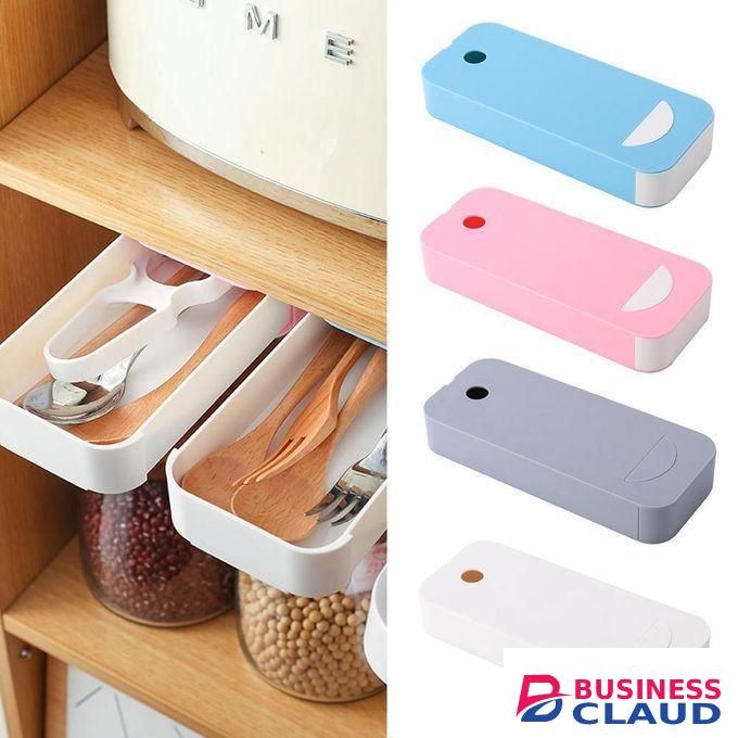 Multipurpose Under the Table Hidden Mini Drawer Storage Box