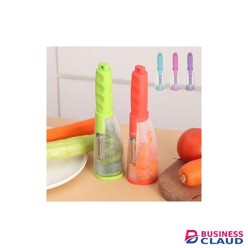 Peeler Knife With Storage Container Fruit/Vegetable Peeler Trash Can