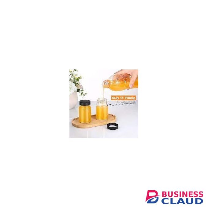 10pcs ginger shot bottles with caps- glass jars with lids for Ginger Shots, Juice, Essential Oil-Travel mini bottles with lids - 10pcs