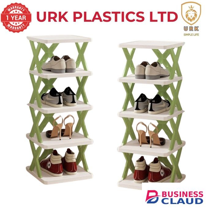 URK Five Layer Simple MULTIPURPOSE Rack Easy Assembled Economical Shoes Rack for Entryway Hallway Bedroom Living Room Back To College Essential
