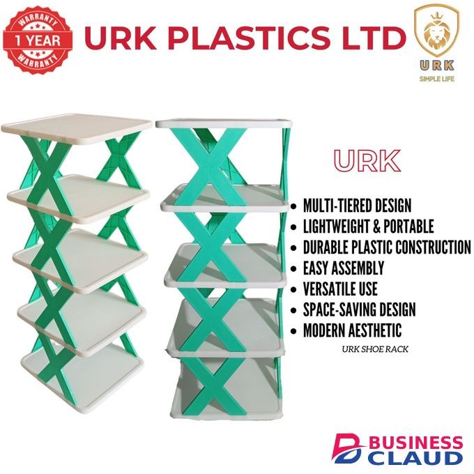 URK Five Layer Simple MULTIPURPOSE Rack Easy Assembled Economical Shoes Rack for Entryway Hallway Bedroom Living Room Back To College Essential
