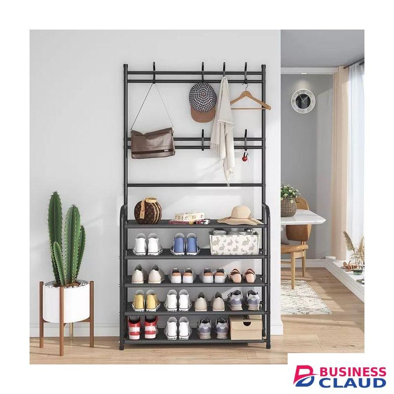 Multifunctional shoe Rack/Coat Rack/Cap Scarf Bag Cloths Hanger simple coat, hat with hooks
