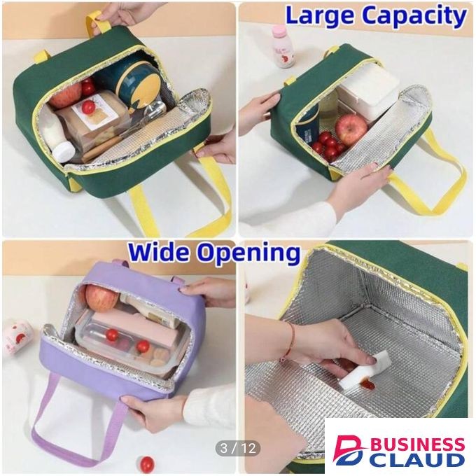 kids insulated lunch bag for school, camping hiking