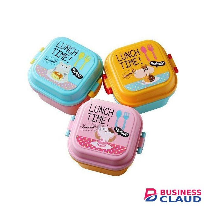 Rectangle Cartoon Baby/Kids Lunch Box/Snack Box