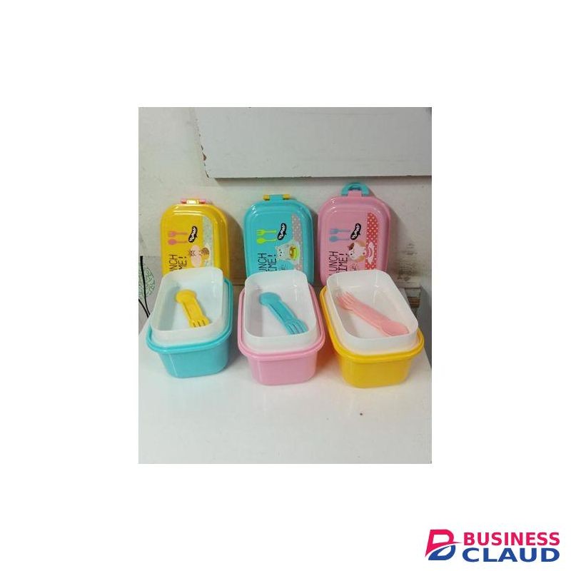 Rectangle Cartoon Baby/Kids Lunch Box/Snack Box