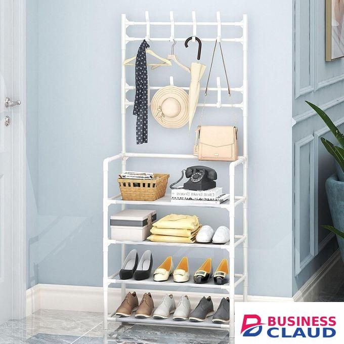 Hot Sale 5 Tiers, Shoe Stand Organizer, Multifunctional Wardrobe Shoe Rack For Bedroom, Dorm And Entrance Area, Size 80x26x172cm(31x11x69inch), MULTICOLOR