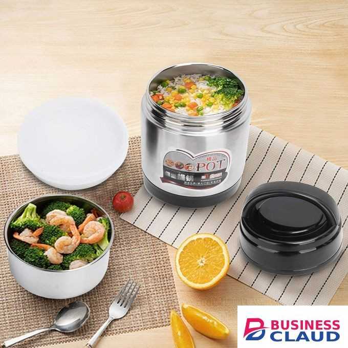 Hot Sale Thermos Food Bottle, 1000ml 2 Tier Insulated Lunch Box Stainless Steel Food Container With Lid