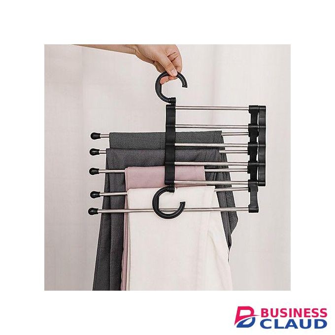 5 In 1 Multi-Layer Magic Pants/ Trouser Hanger - Space Saver
