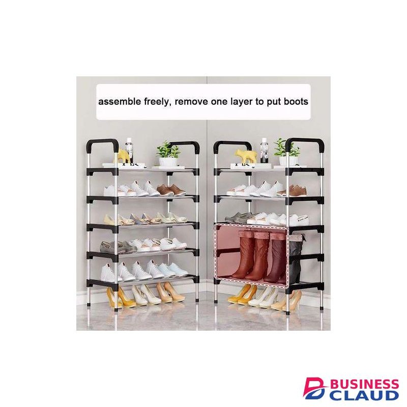 Multi Layer Portable Adjustable Shoe Rack Organizer