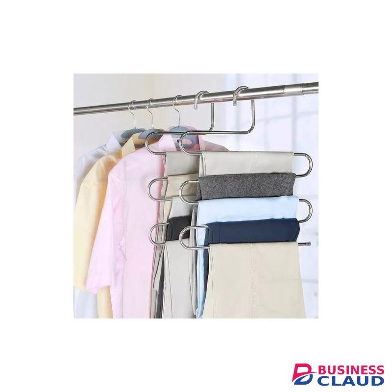 1/2/3/4/5/10 Pcs S Shaped Trouser Pants Hangers Clothes Organizer