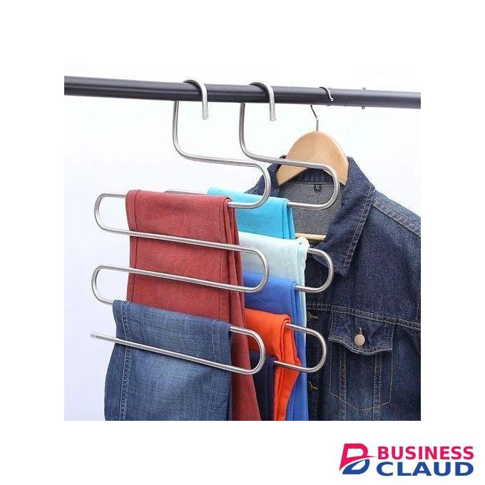 1/2/3/4/5/10 Pcs S Shaped Trouser Pants Hangers Clothes Organizer