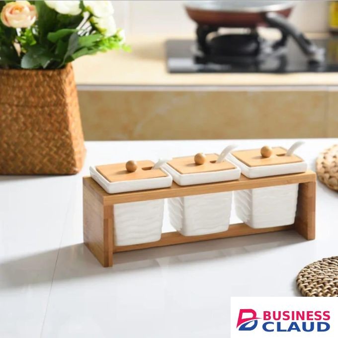 3pcs Ceramic Canister Set.