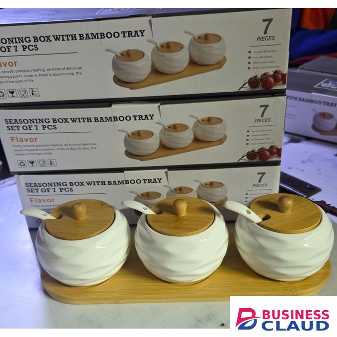 7 pcs canister ceramic