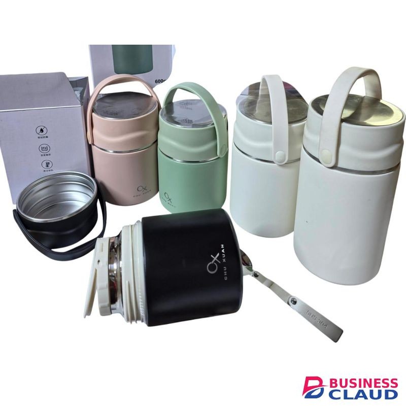 Food Flask With Spoon 800ml – Insulated Hot & Cold Beverage Container
