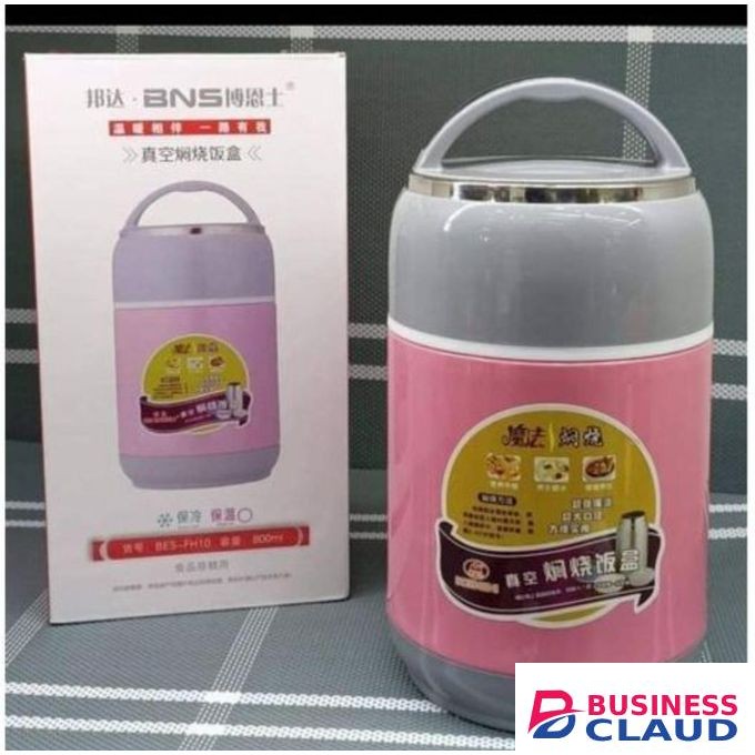 BNS Strong Double Wall Insulated Flask For Food With Handle