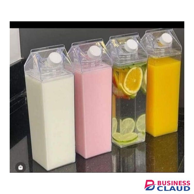 Acrylic Fresh milk bottle Printed Milk bottle multipurpose storage container