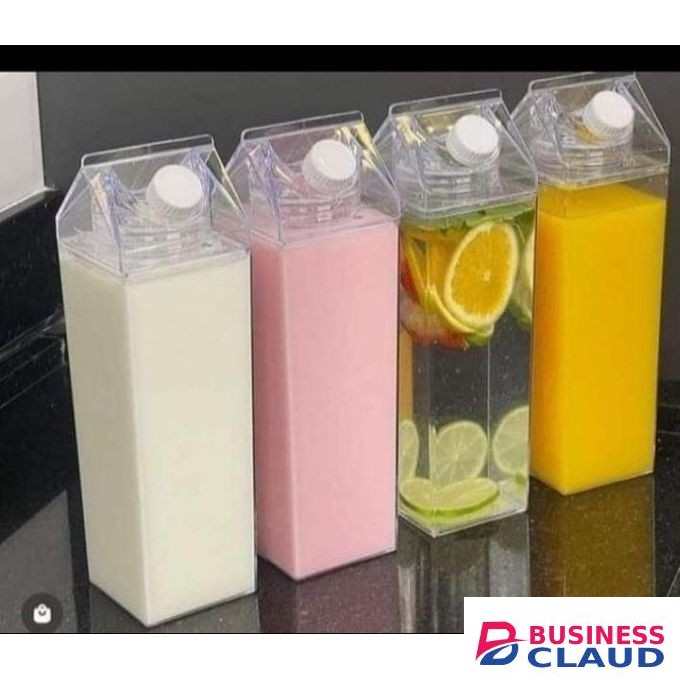 Acrylic Fresh milk bottle Printed Milk bottle multipurpose storage container