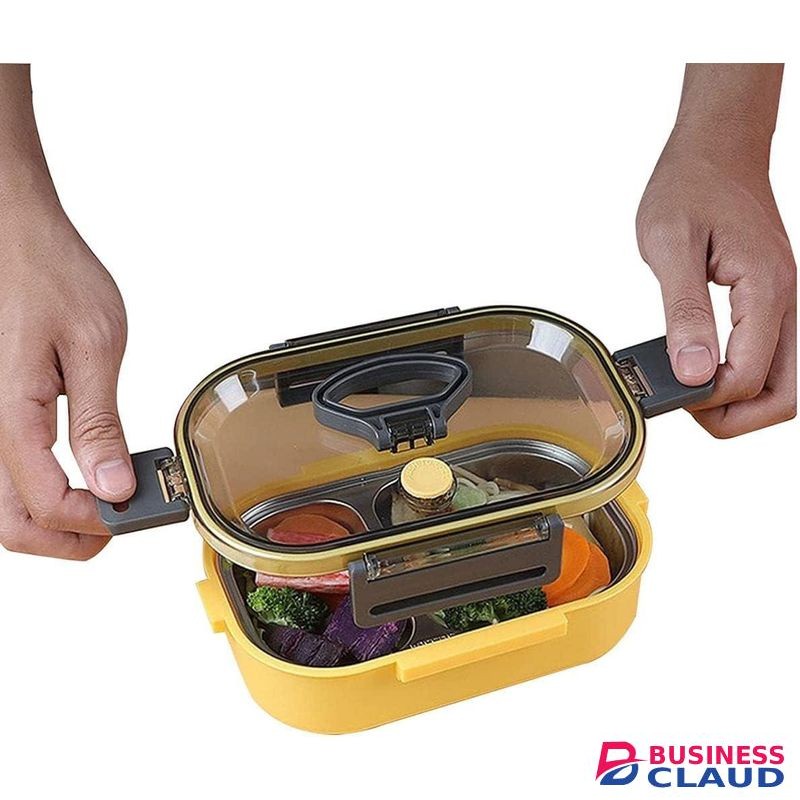 Students Portable Canteen Lunch Box Kids Lunch Box Fast Food Box Sealed Student Lunch Box Environmentally Friendly Lunch Box for Students Office Workers