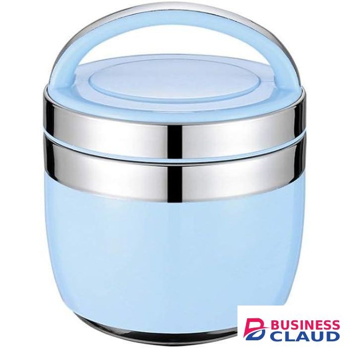 Premium 1000ml Classy 2-in-1 Insulated Lunch Box – 24-Hour Thermal Retention Food Flask – Leak-Proof Stainless Steel Double Layer Lunch Set – Elegant Portable Food Container for Office, School & Travel