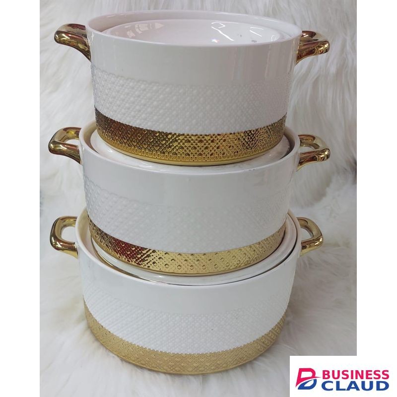 Casserole 3pcs set ceramic serving dish