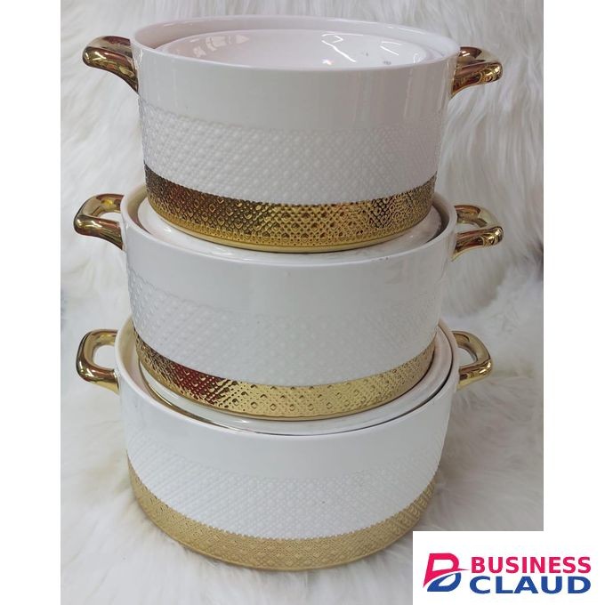 Casserole 3pcs set ceramic serving dish
