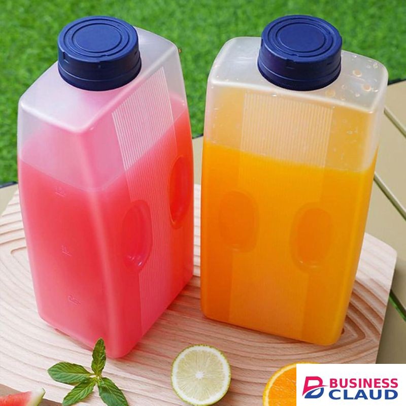 Bottle for Juice - Empty Bottles for Drinks Juice Containers with Lids 2l Leak-Proof Beverage Dispenser for Iced Tea Water Coffee Milk Hiking Picnic Gathering Cycling - 3 PIECES
