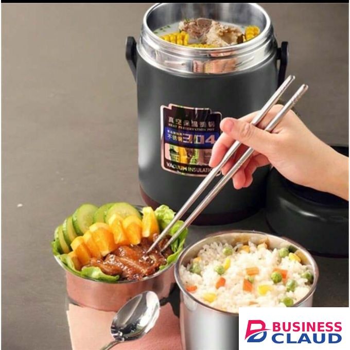 304 Stainless Steel Vacuum Thermal Lunch Box,Stainless Steel Insulated Food Jar, Lunch Box with Inner Container, Vacuum Insulated Food Flask.