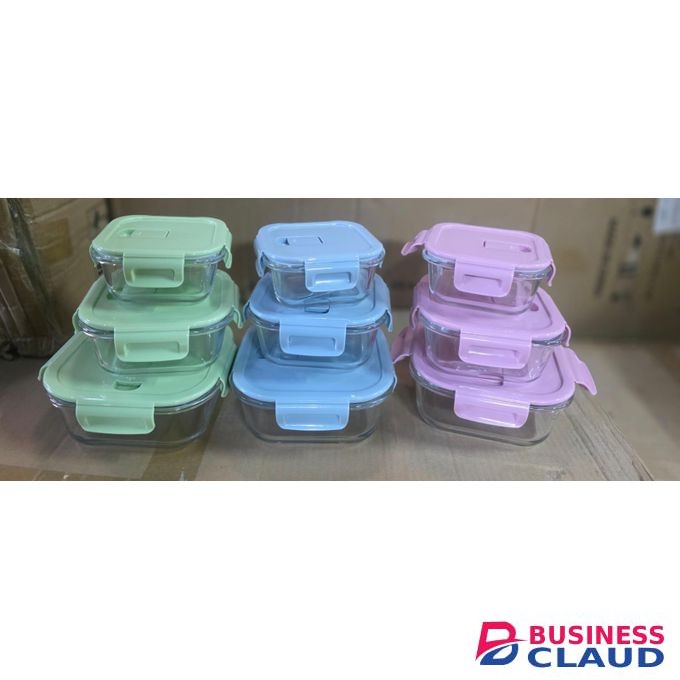 3 PC high borosilicate food containers