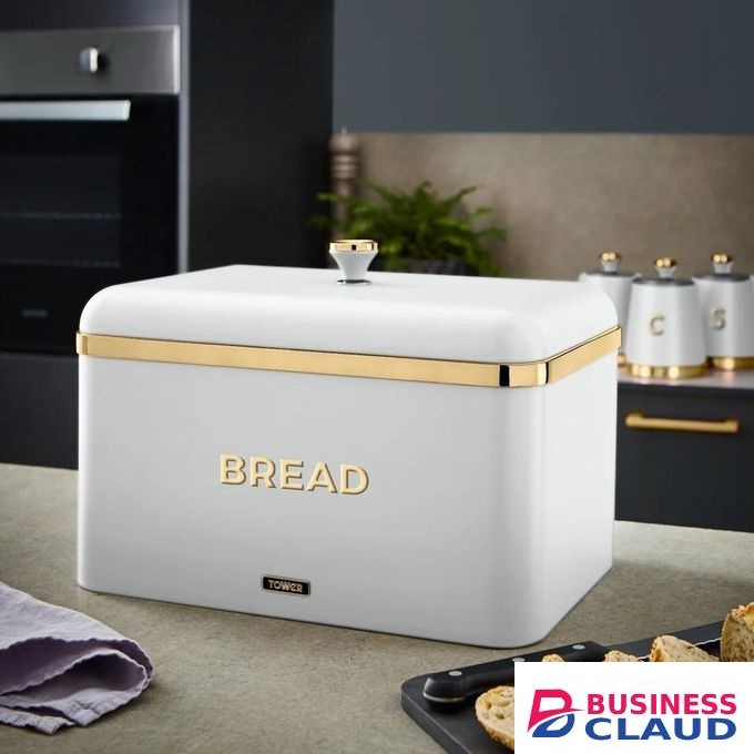 Large 15L Storage Bread Bin with 3 Canisters – Cavaletto Breakfast & Storage Collection