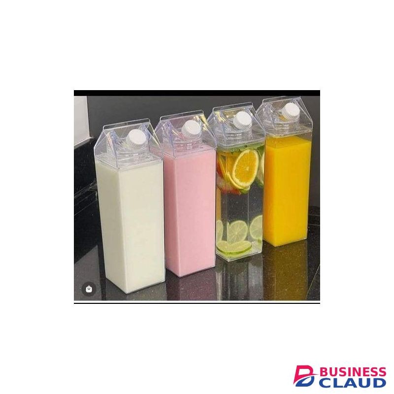 Milk carton acrylic bottle juice water etc storage