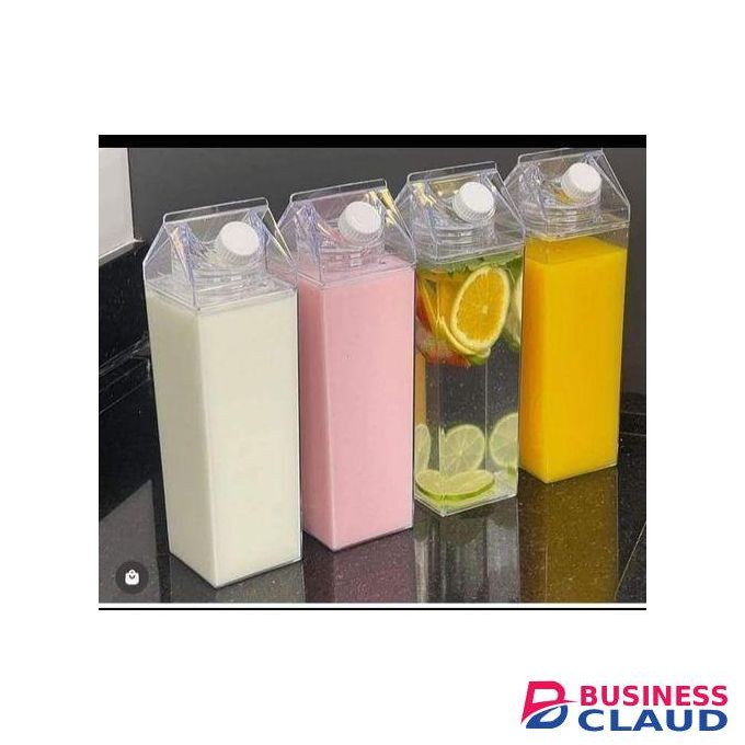 Milk carton acrylic bottle juice water etc storage