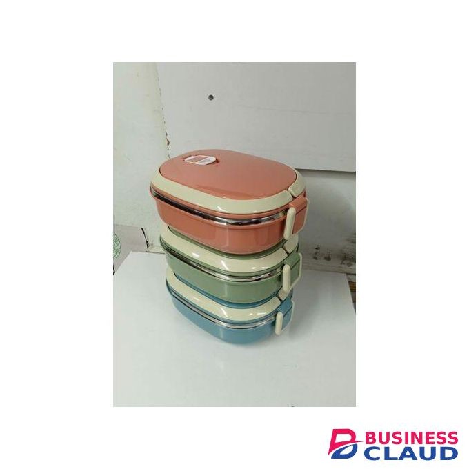 Single (1) Layer Stainless Steel Food Storage Container For School Student