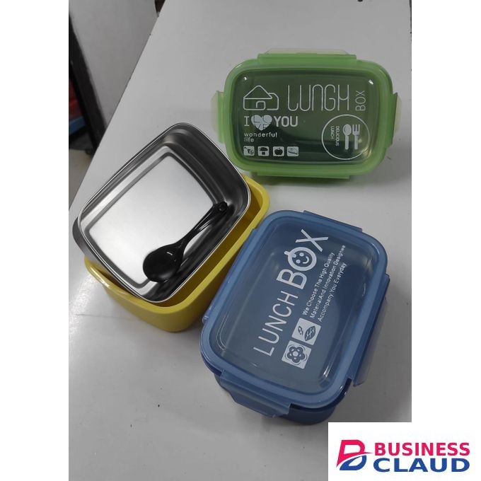 3 pieces Leak proof steel food containers, lunch box for kids, 304 food grade stainless steel dinnerware, snack box bento box for students, fruit steel container, ideal for daycare, school, work, dish washer safe.