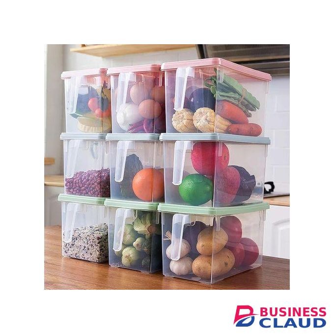 3 Pcs Cereal Container Food Storage Container With Lid And Handle