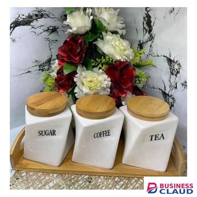 3pcs Tea/sugar/coffee Set