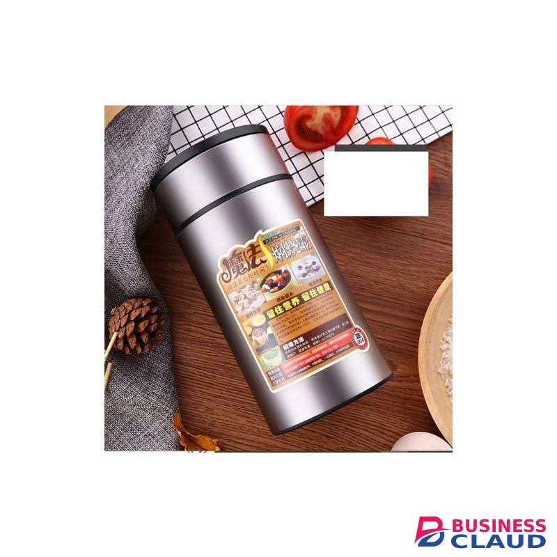 FOOD FLASK-INSULATED VACUUM THERMOS- 800ML -SILVER