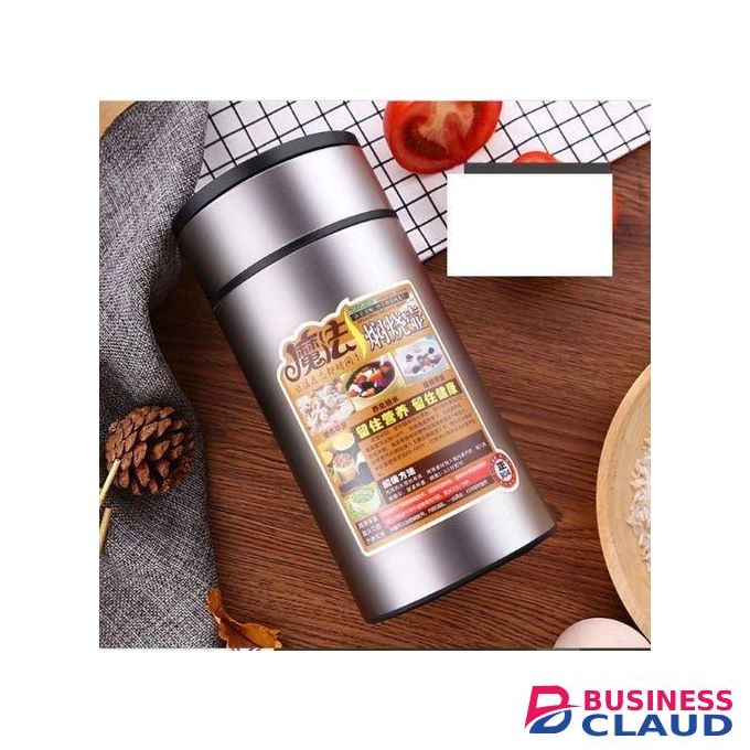 FOOD FLASK-INSULATED VACUUM THERMOS- 800ML -SILVER