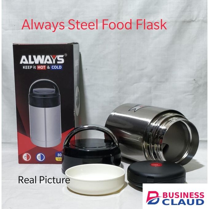 Always Stainless Steel Insulated 800ml Vacuum Food Flask