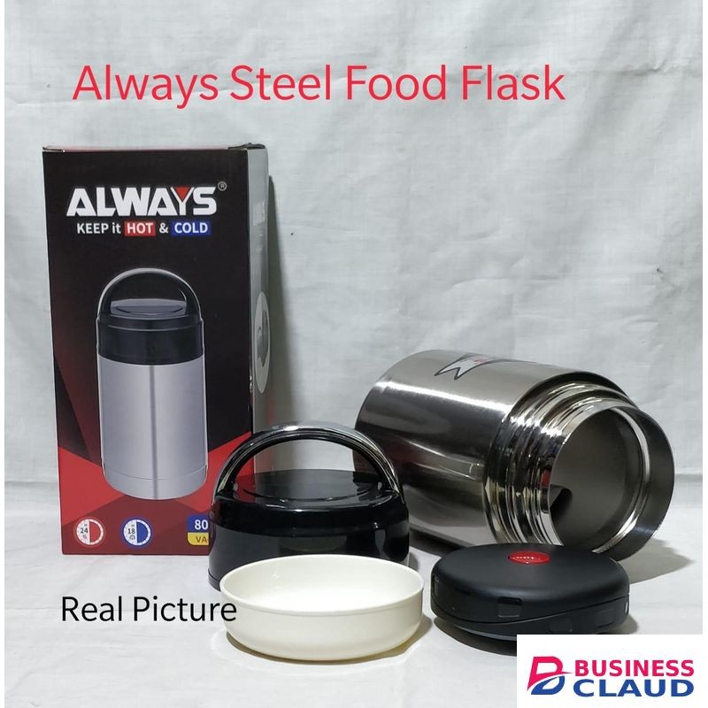 Always Stainless Steel Insulated 800ml Vacuum Food Flask